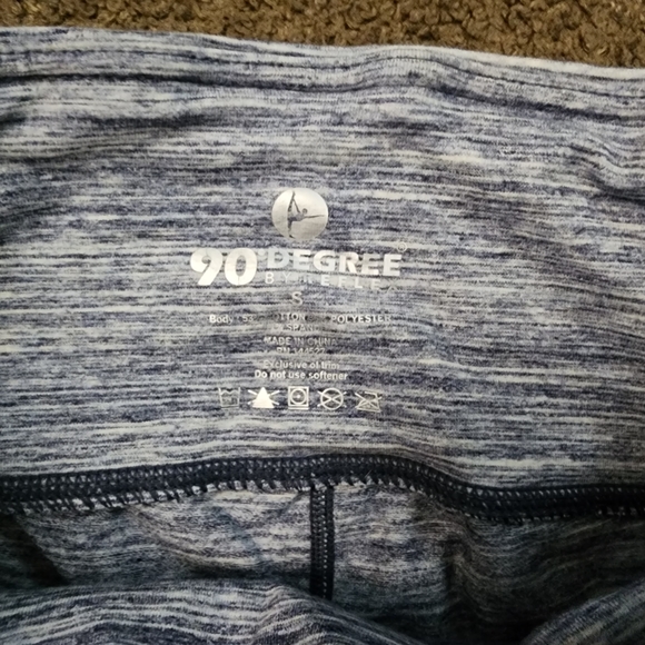 Light Blue Workout Leggings, Women's Small - Picture 3 of 6